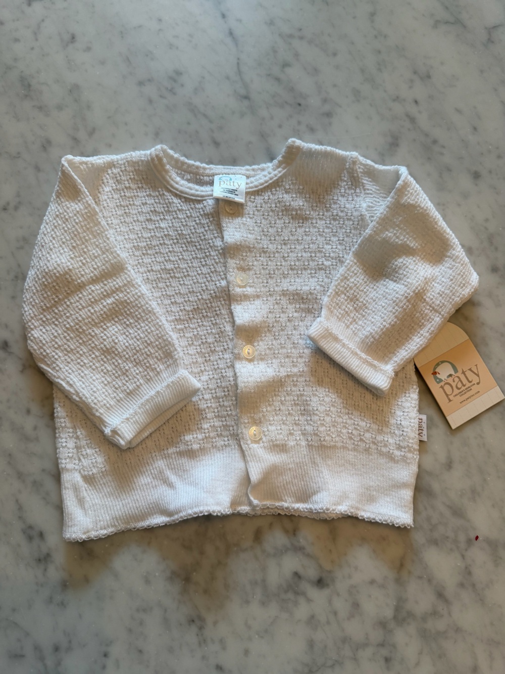 NWT Paty Knit Cardigan in White